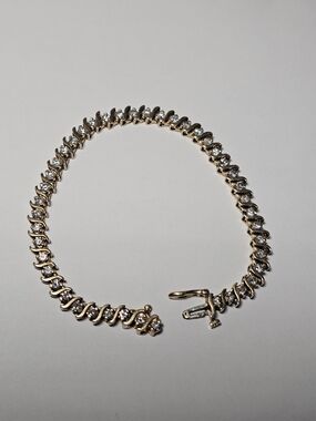 14k Gold Tennis Bracelet With Diamonds